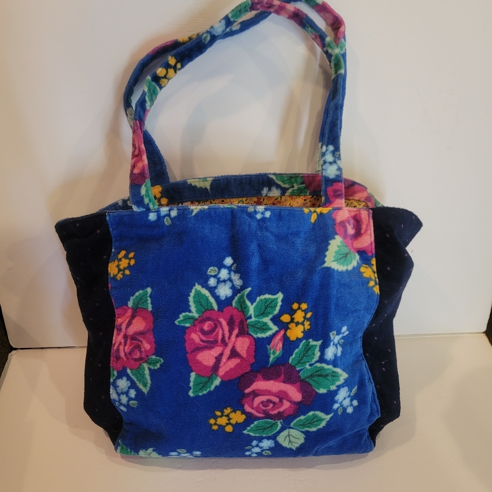 FIRM Matilda Jane Blue Floral Terry Cloth Bag - Picture 4 of 4